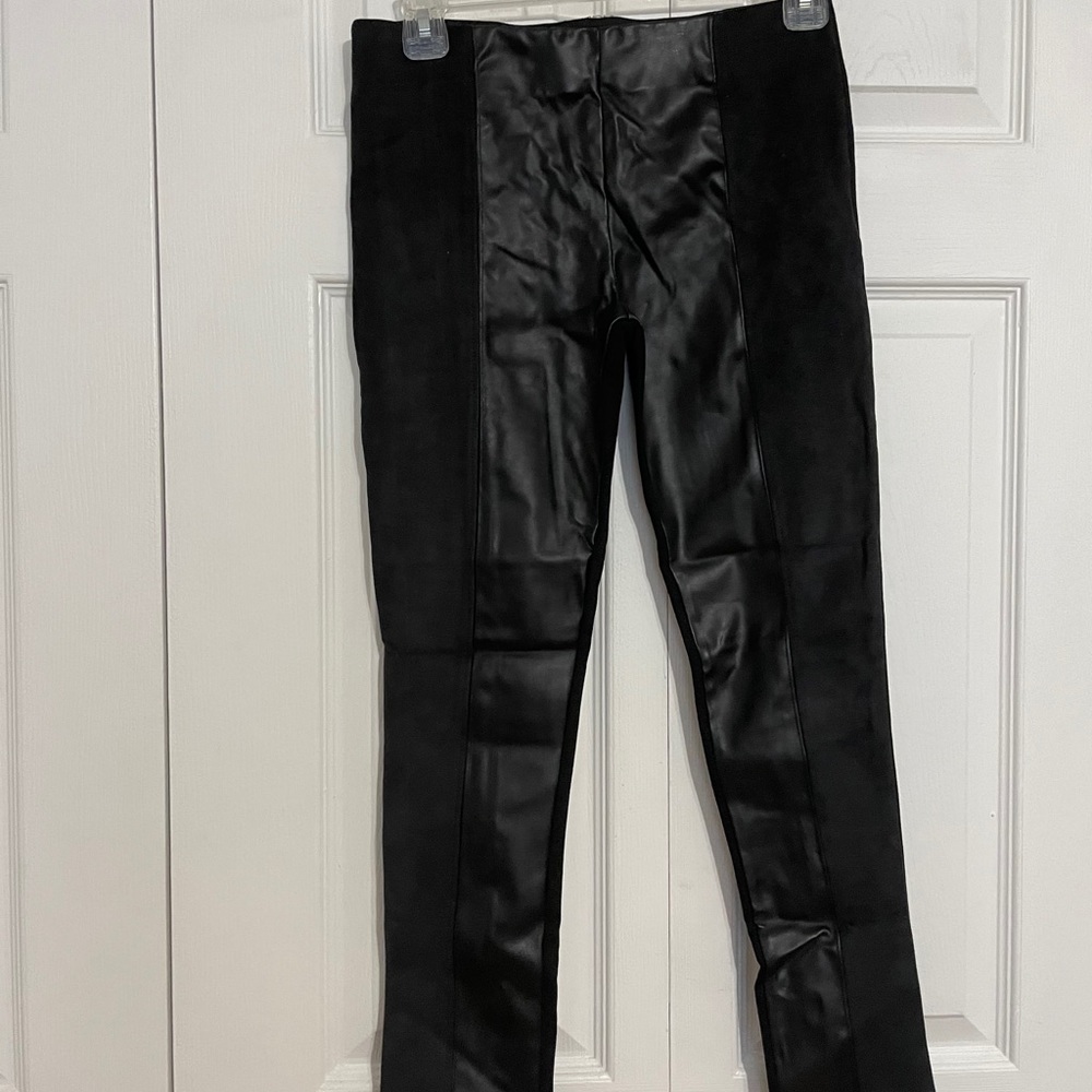 Zara faux leather/ suede leggings